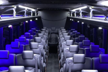 West Hartford Charter Bus Interior