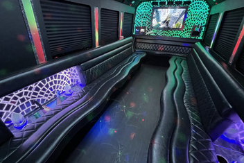 West Hartford Limo Bus Interior